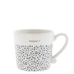 Bastion Collections Mug white/black Bonjour