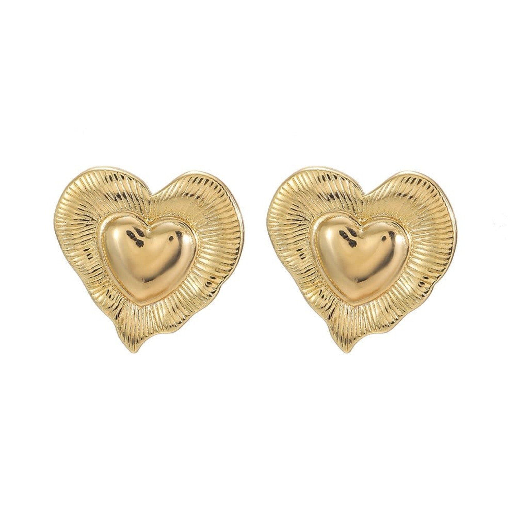 By Shir oorbel hart goud van 24,99 voor