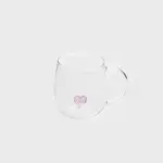 Home Sweet Home Theeglas met oor roze hart 400ML