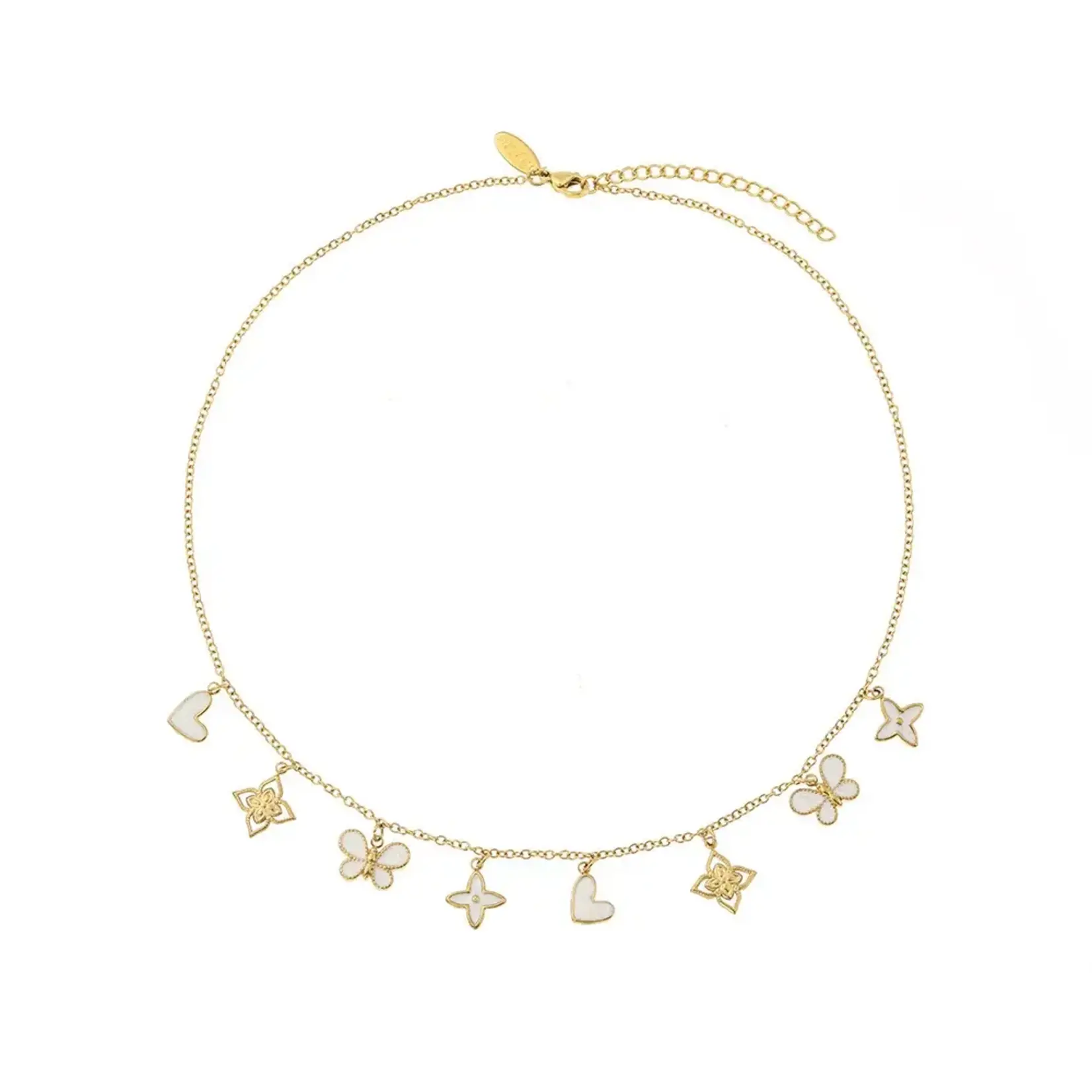 By Shir By Shir Ketting luxe sparkeling white