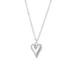By Shir By shir ketting Charm Heart Zilver