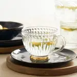 Home Sweet Home Thee/Cappuccino glas/goud Klassiek 350 ML parel