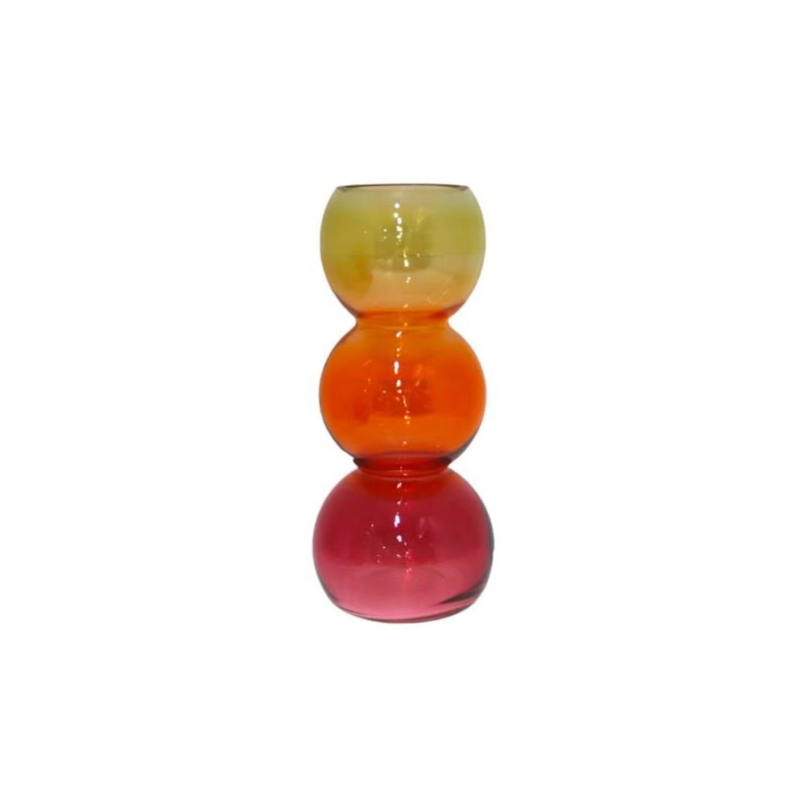 Home Society Vaas Happy M Multicolor Glas