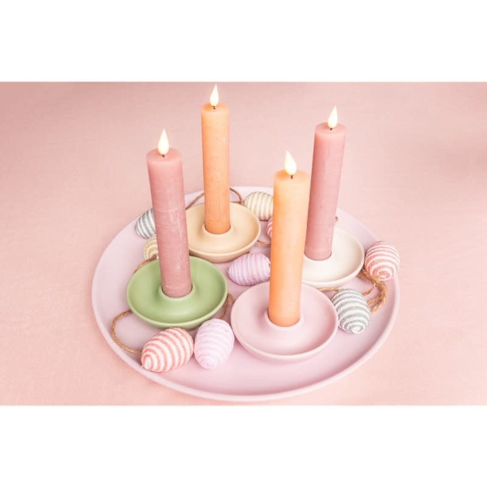 Home Society Kandelaar XL Ary Lilac Keramiek - van 4,99 voor