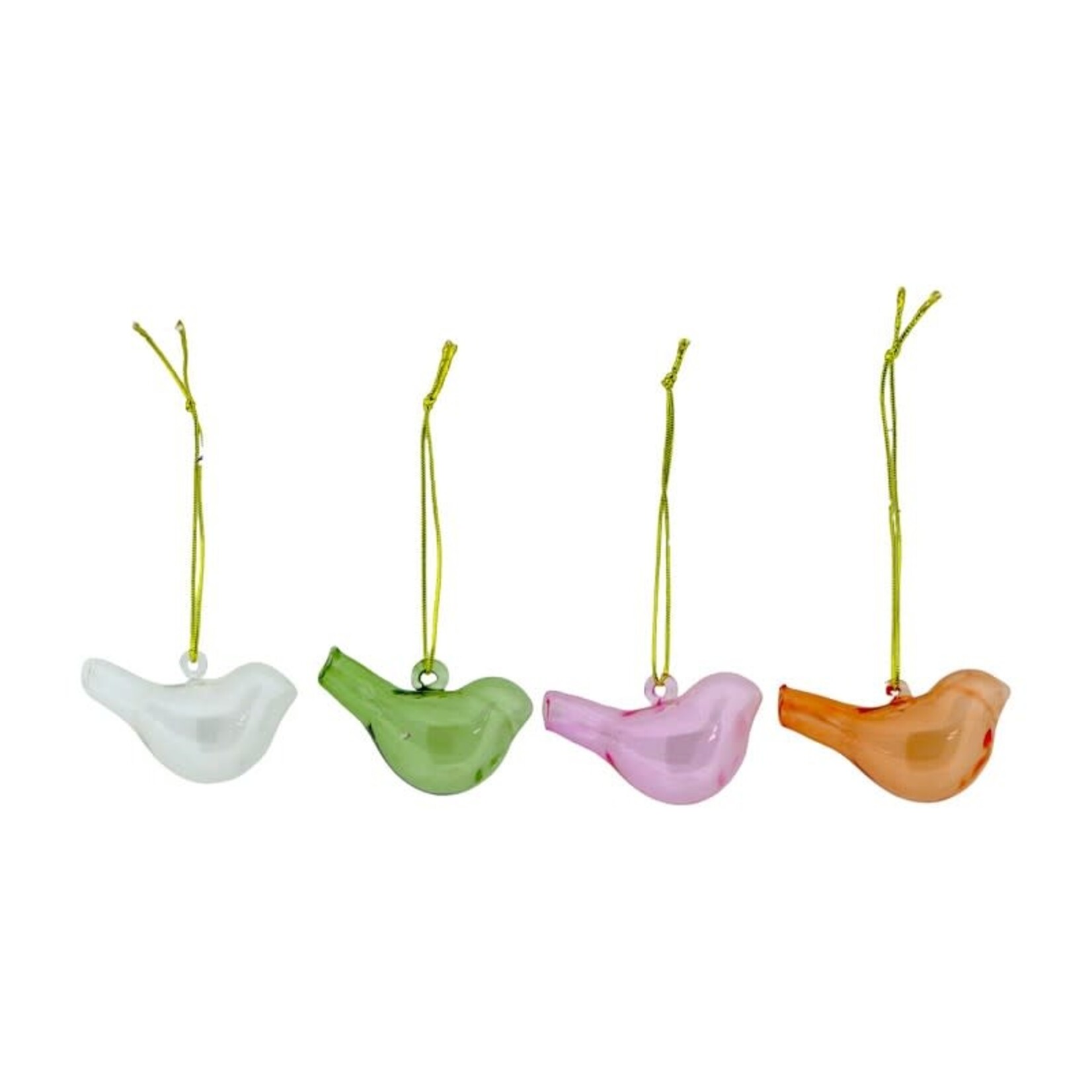 Home Society Ornament Bird Ass/4 Glas per stuk
