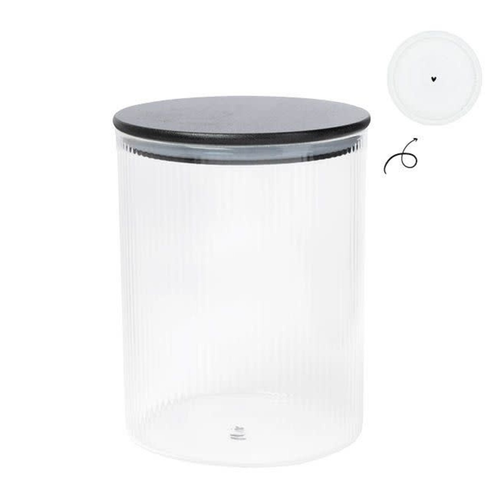 Bastion Collections Storage large Ribbed black