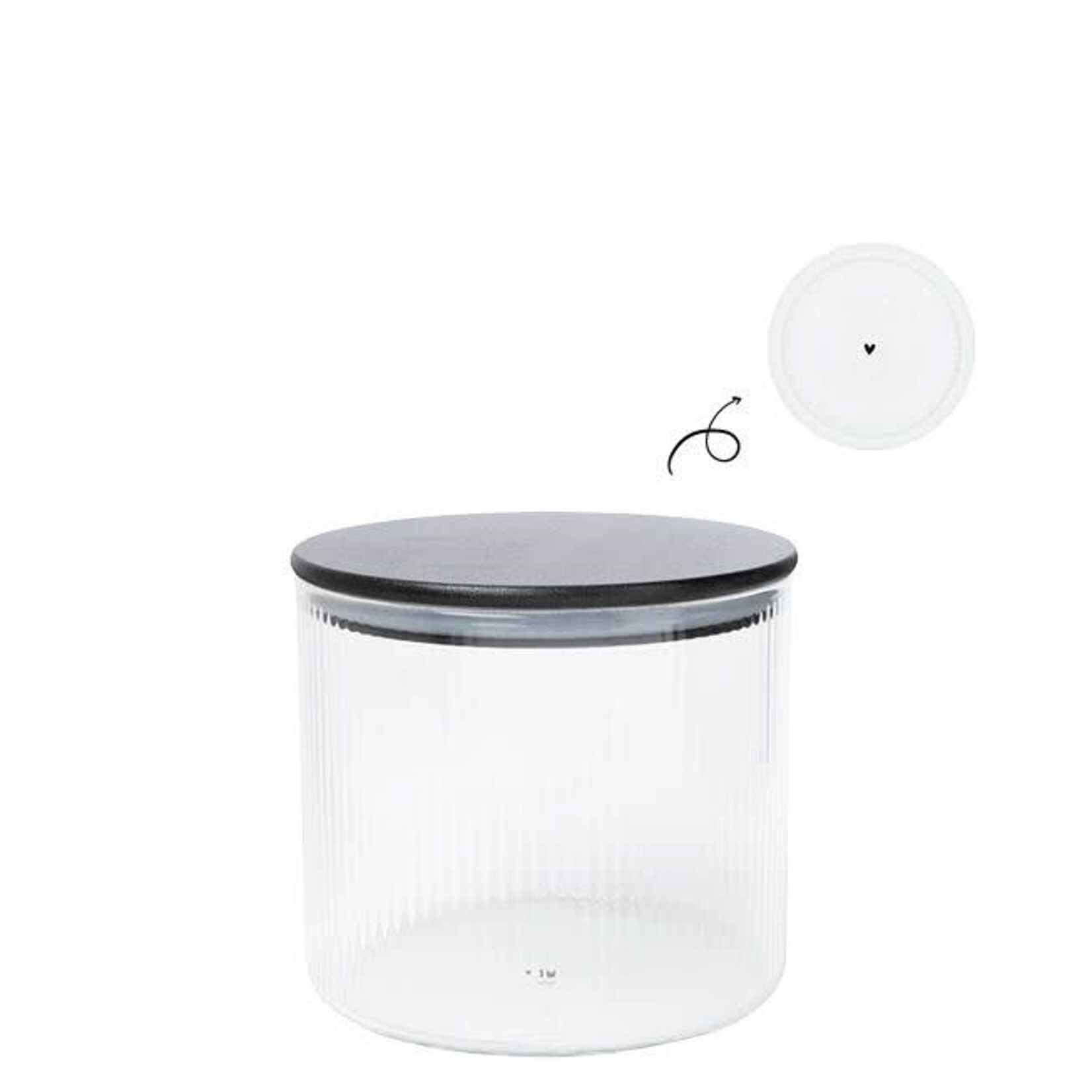 Bastion Collections Storage small Ribbed Black