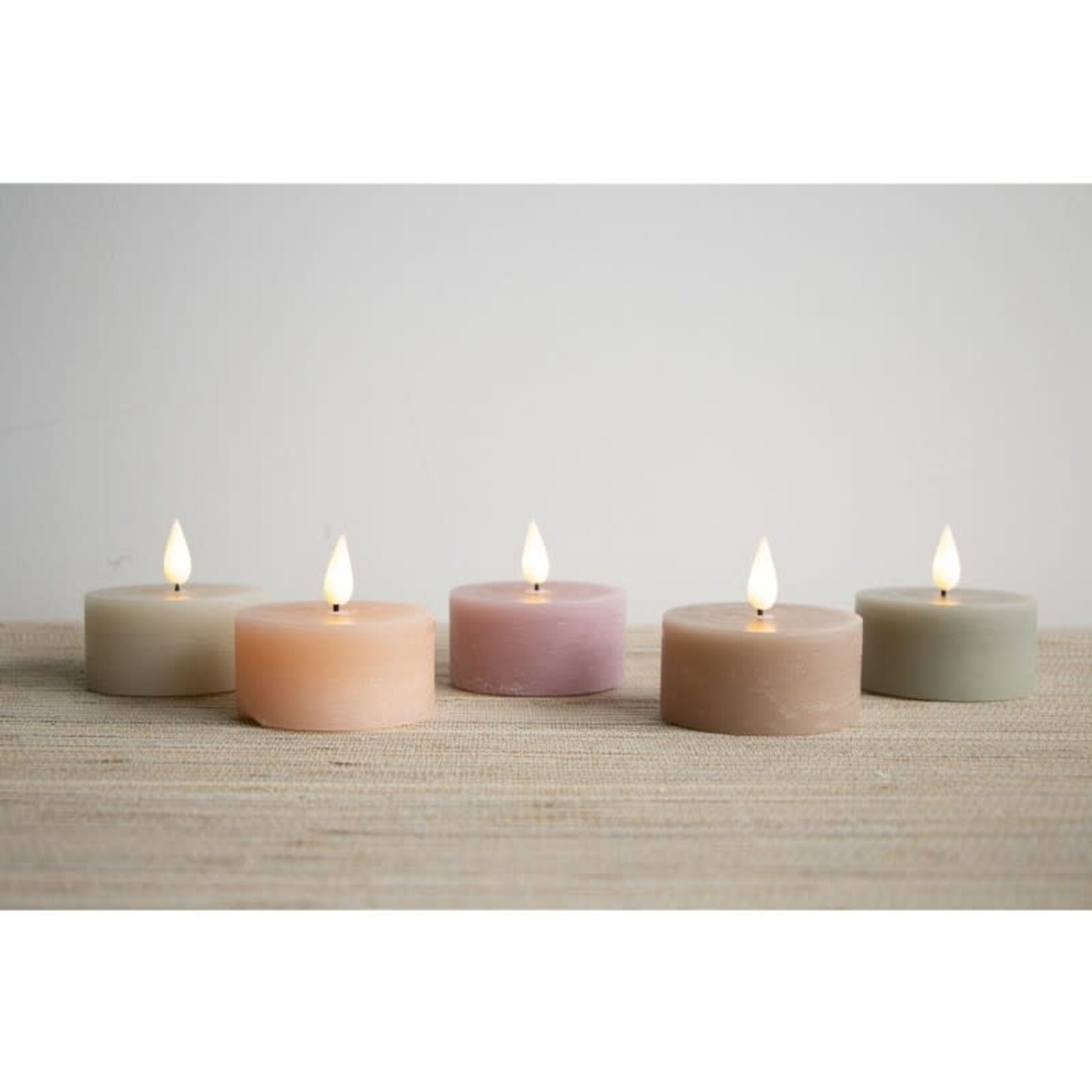 Home Society LED Kaars Mini Pillar Taupe