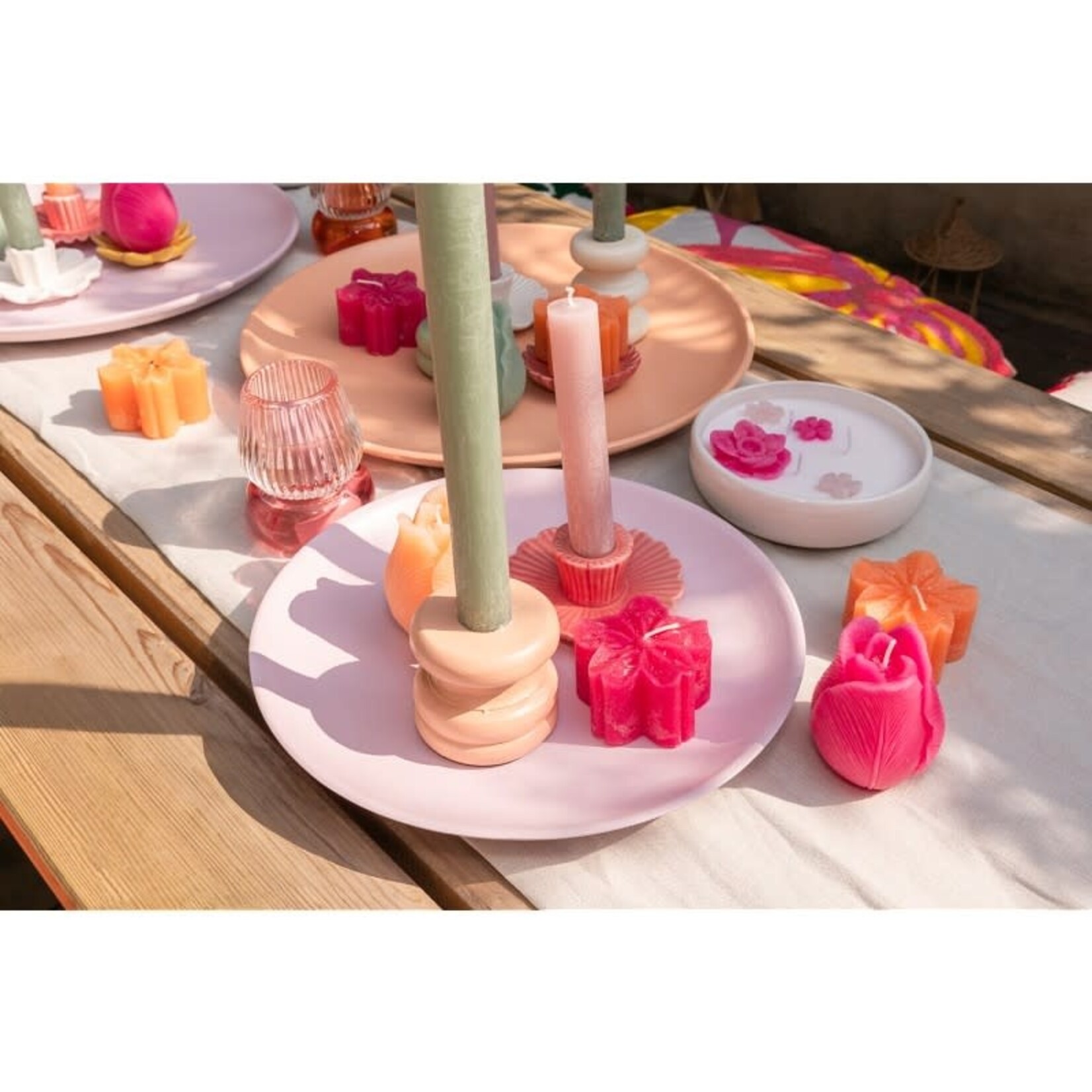 Home Society Deco Kaars Blossom Fuchsia