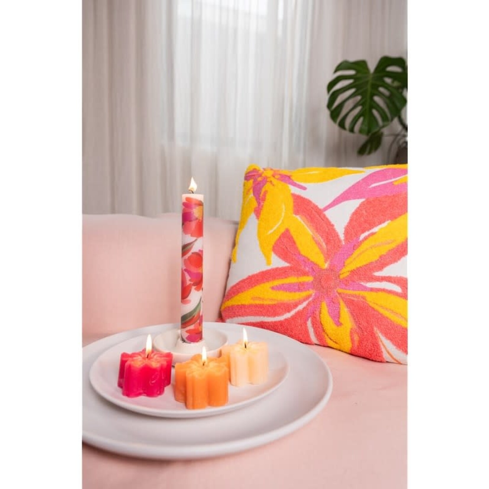 Home Society Deco Kaars Blossom Zand