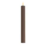 Deluxe Homeart Mocca vergrijsd LED Dinner Candle D 2,2 * 24cm per stuk