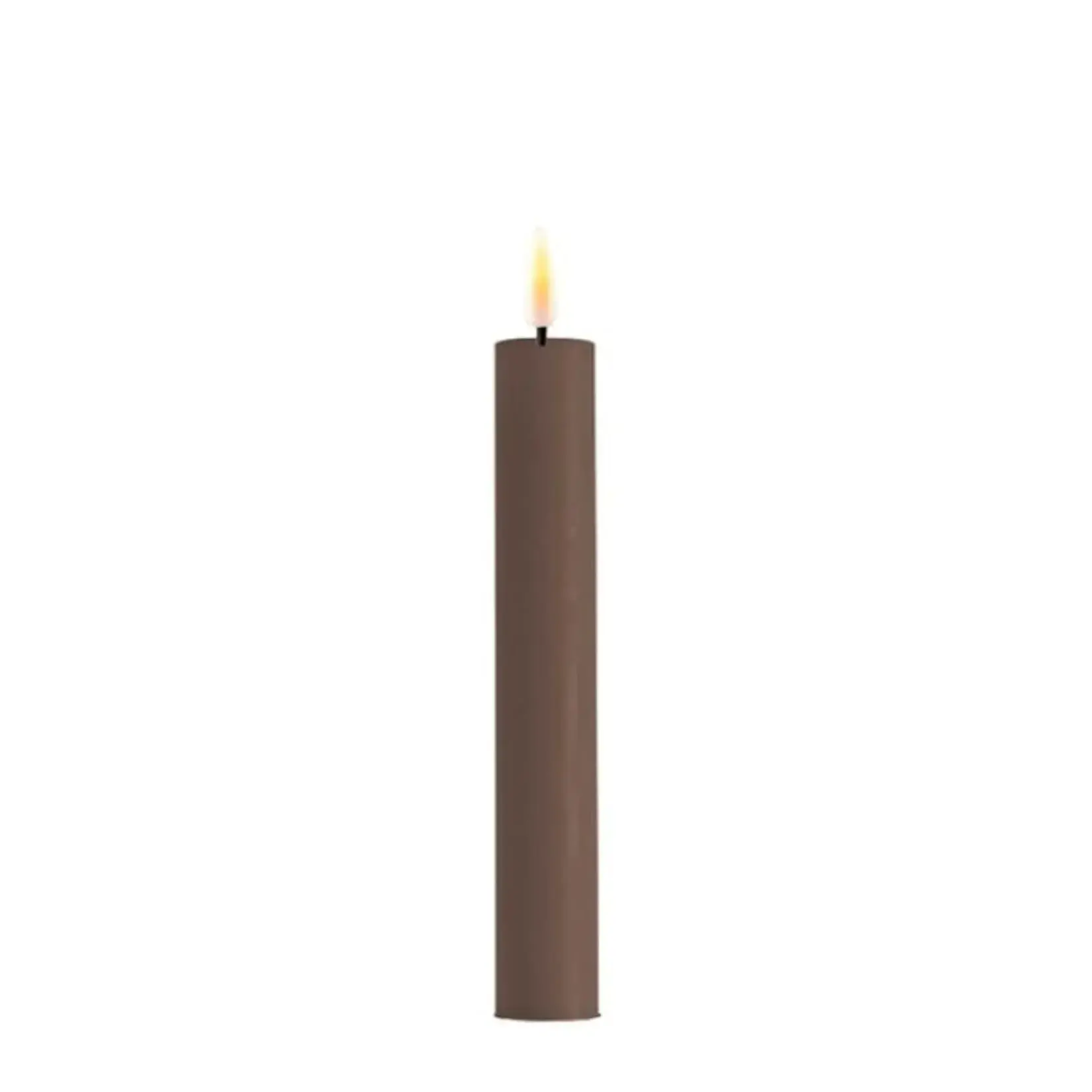 Deluxe Homeart Mocca vergrijsd LED Dinner Candle D 2,2 * 15cm per stuk