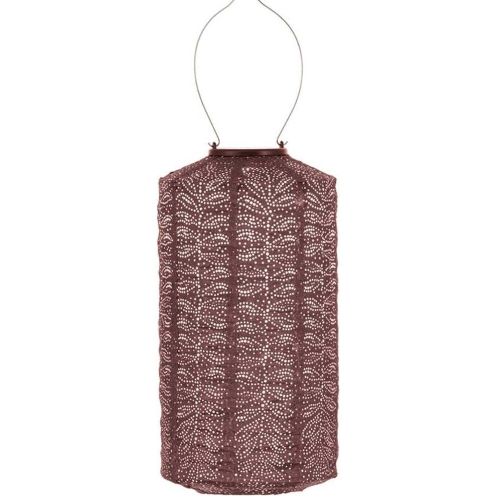 LUMIZ Lumiz Solar Lampion Paisley Cylinder 18cm  Folia Plum