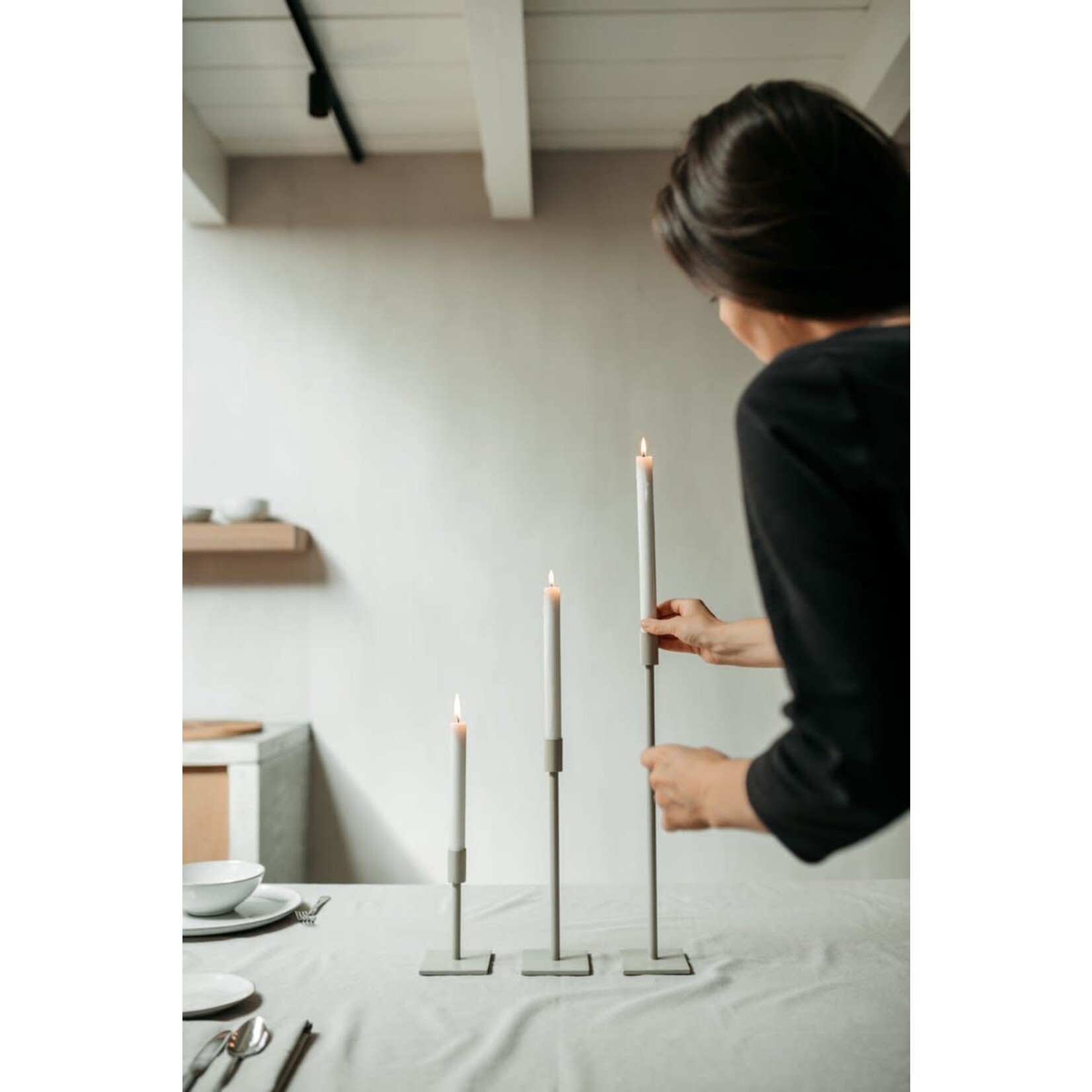 Leeff Candle Holder Cleo Grey M