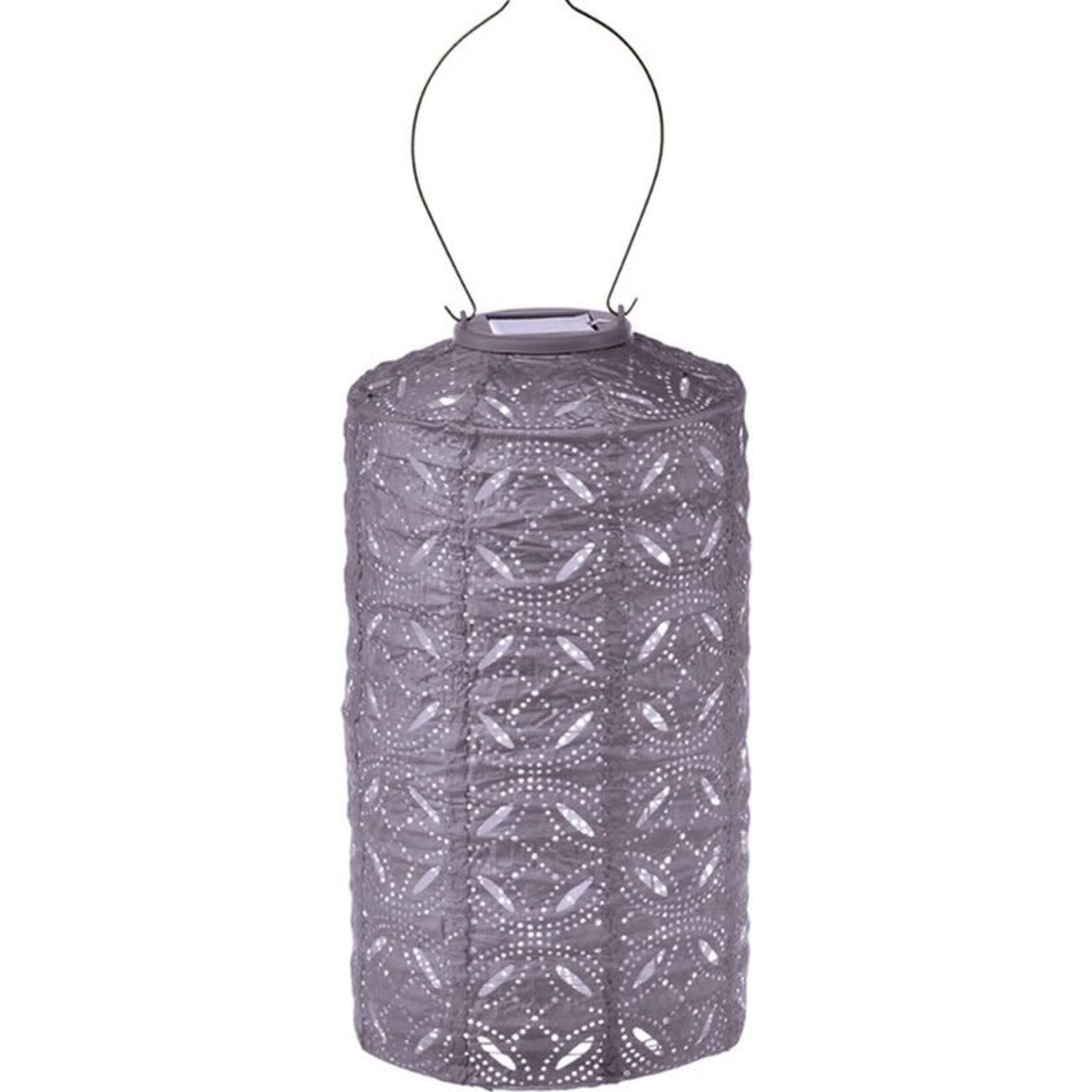 LUMIZ Lumiz Solar Lampion Mandela Cylinder 18cm Mauve Purple