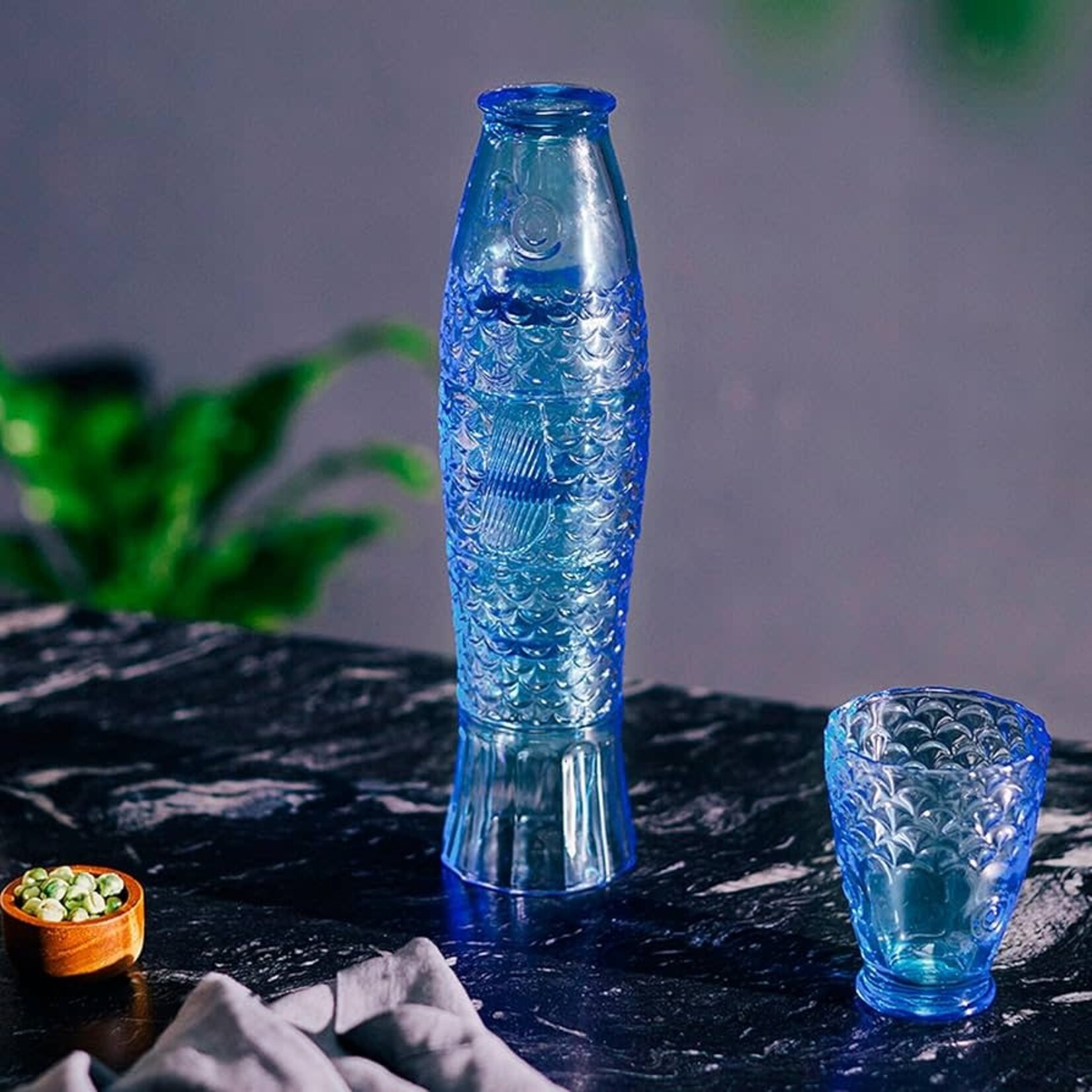 Doiy Doiy set glasses/4 Koifish blue