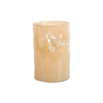 Present Time Vase Birds on Branch Small Soft yellow