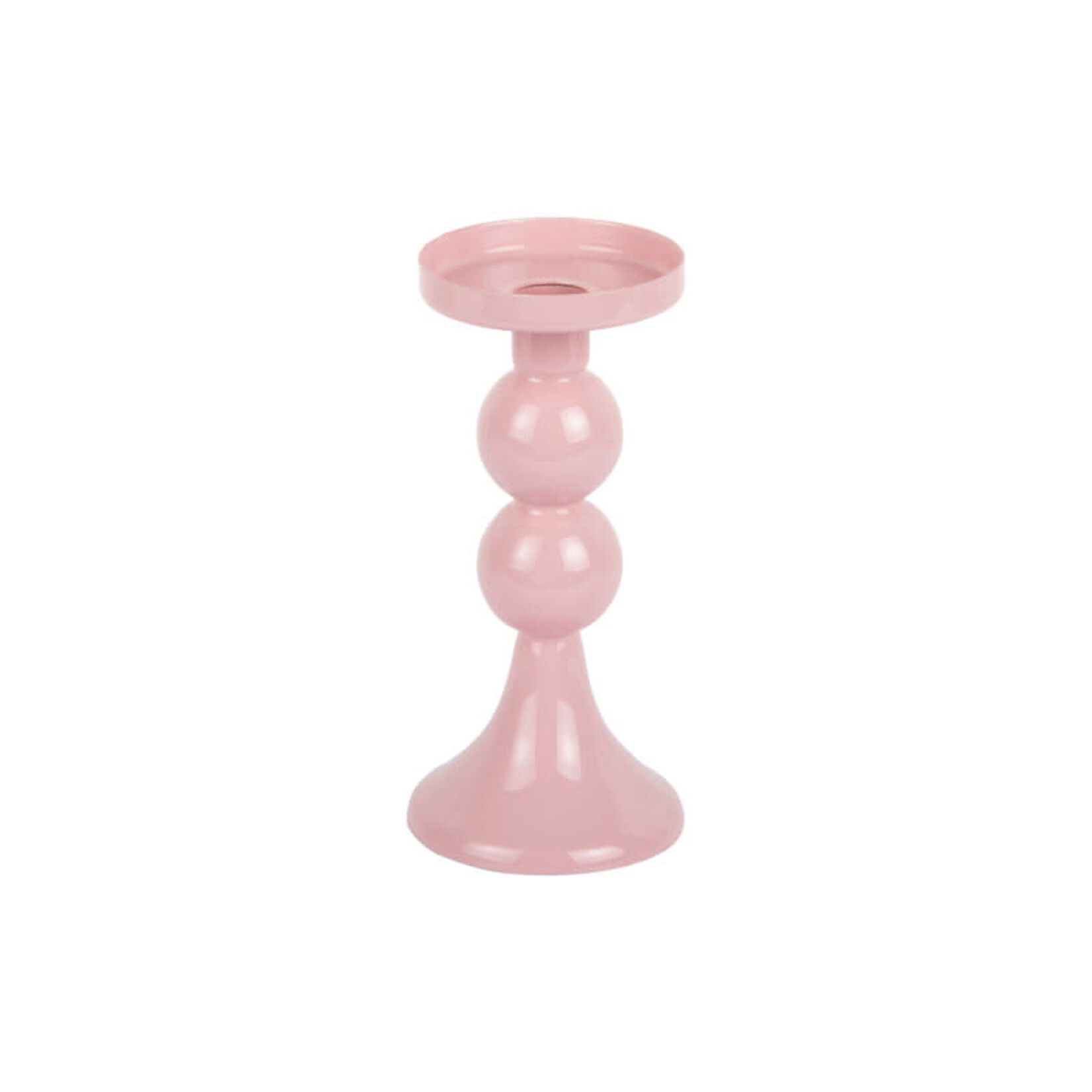 Present Time Candle holder funky medium soft pink