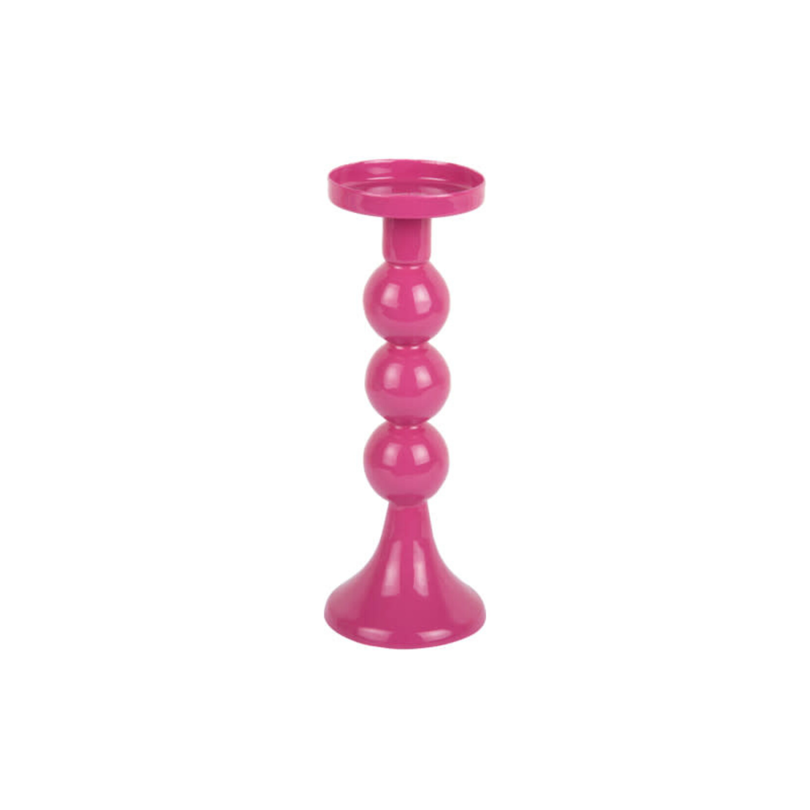 Present Time Candle holder funky large bright pink