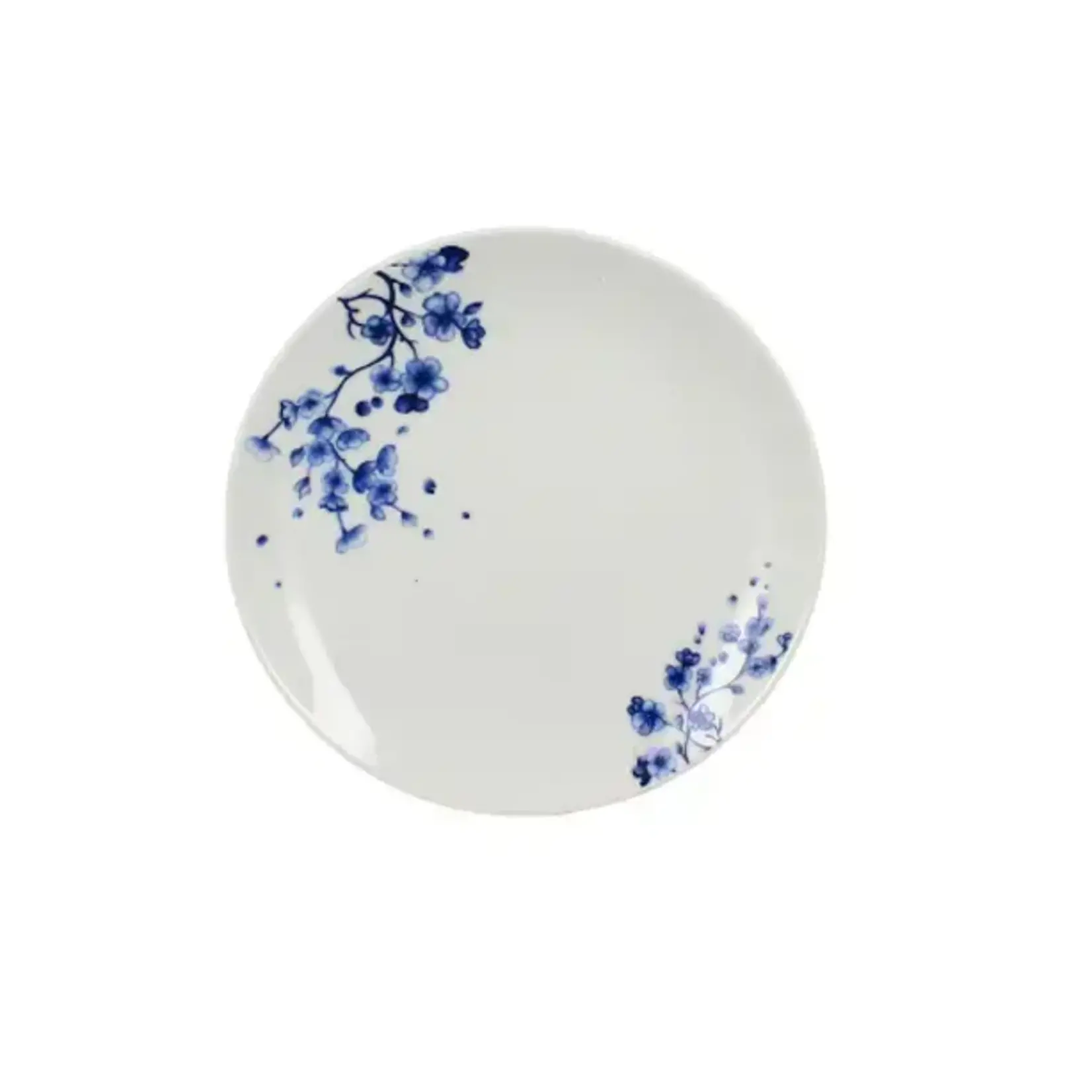 Porseleinen dessert plate - blauw 21cm van 4.99 voor