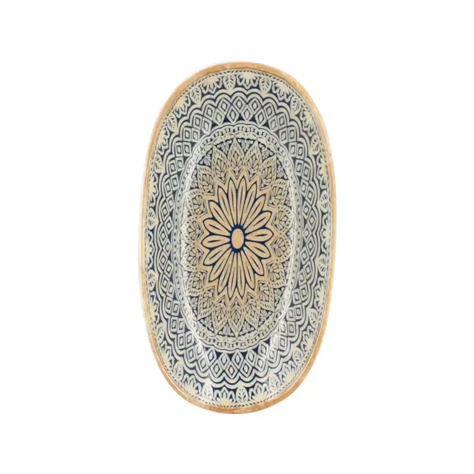 Byzantium ovaal porseleinen bord 18,5x10,5cm