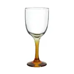Stemmed glass 29cl in amber glass