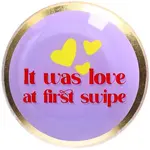 Gift Company Plate S - It was love at first swipe