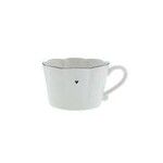 Bastion Collections Plate Cup 15cm White Ruffle