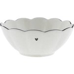 Bastion Collections Bowl sauce Ruffle heart in black