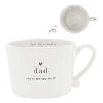 Bastion Collections Cup white Dad you're my super hero