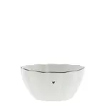 Bastion Collections Bowl Ruffle small white/edge black