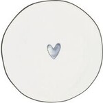 Bastion Collections Side plate Iris blue Heart