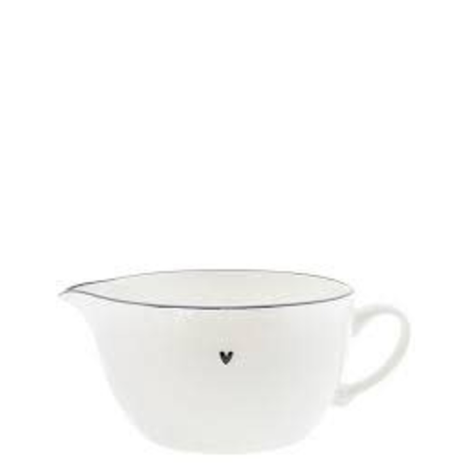 Bastion Collections Mix Bowl White / edge black 15 cm