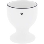 Bastion Collections Egg cup with little heart in black 5x6 cm