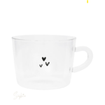 Bastion Collections Theeglas 3 hearts