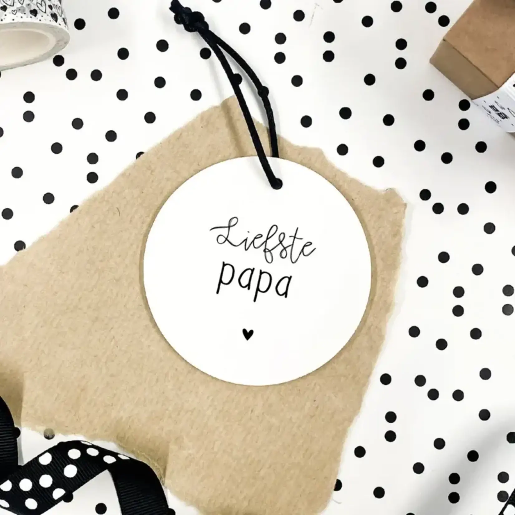 winkeltjevananne Mini roundie hanger - Liefste papa