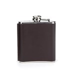 Kikkerland Leather Hip Flask