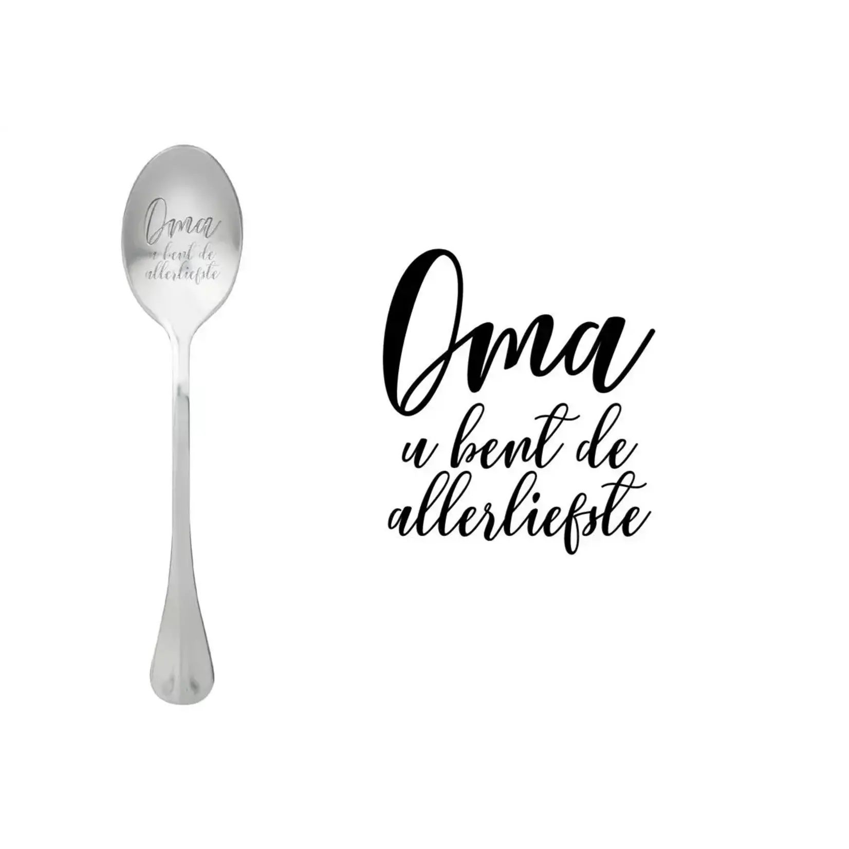 One message spoon Lepel Oma u bent de allerliefste