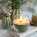 Ideas 4 Seasons Ideas 4 Seasons Parelzand Kaars Mosgroen