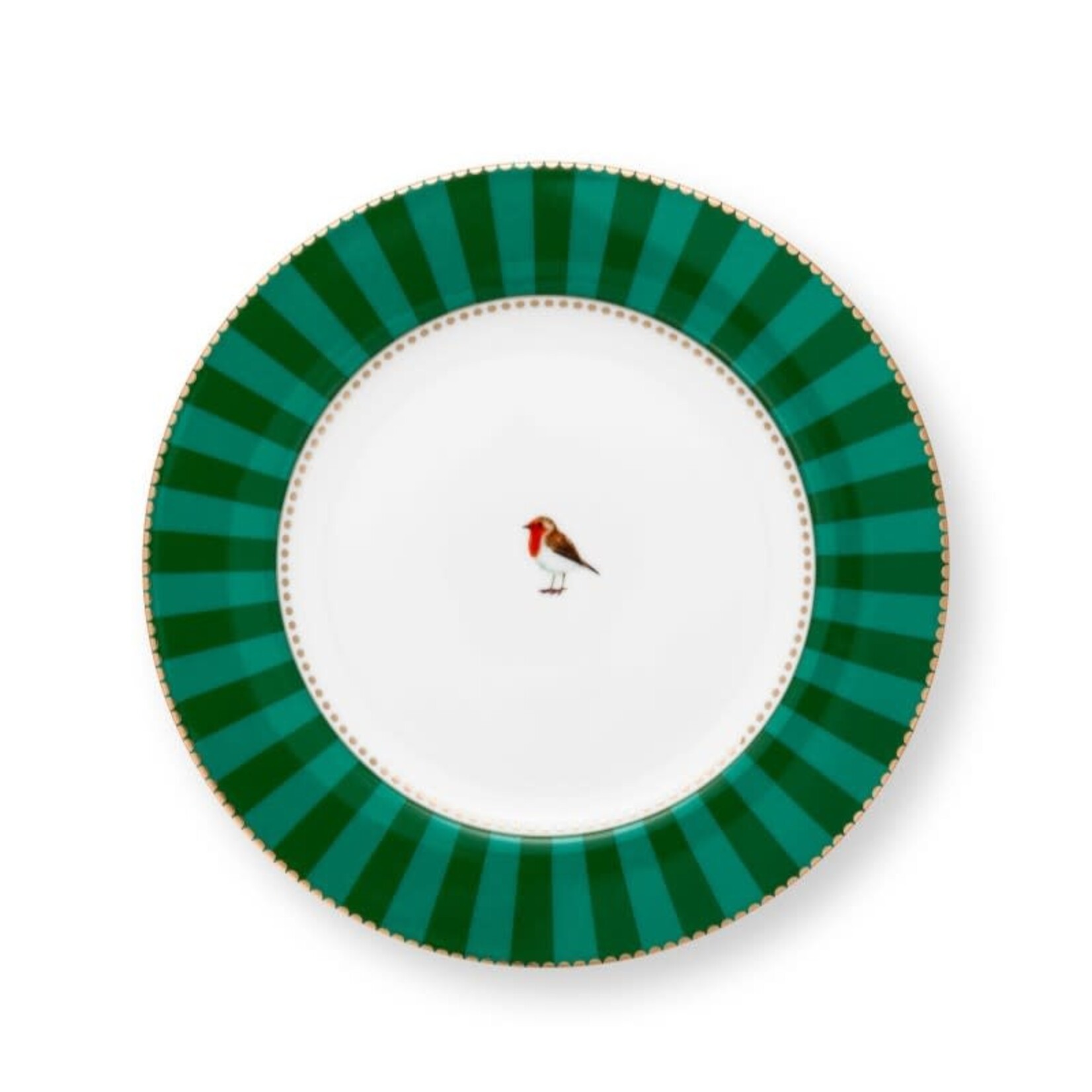 PIP Studio Pip Love Birds Stripes Emerald-Green 17 cm