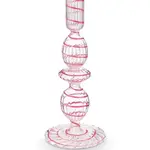 PIP Studio Candle Holder Glass Swirl Pink S 20 cm