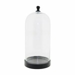 Home Society Deco Dome L Zwart Hout