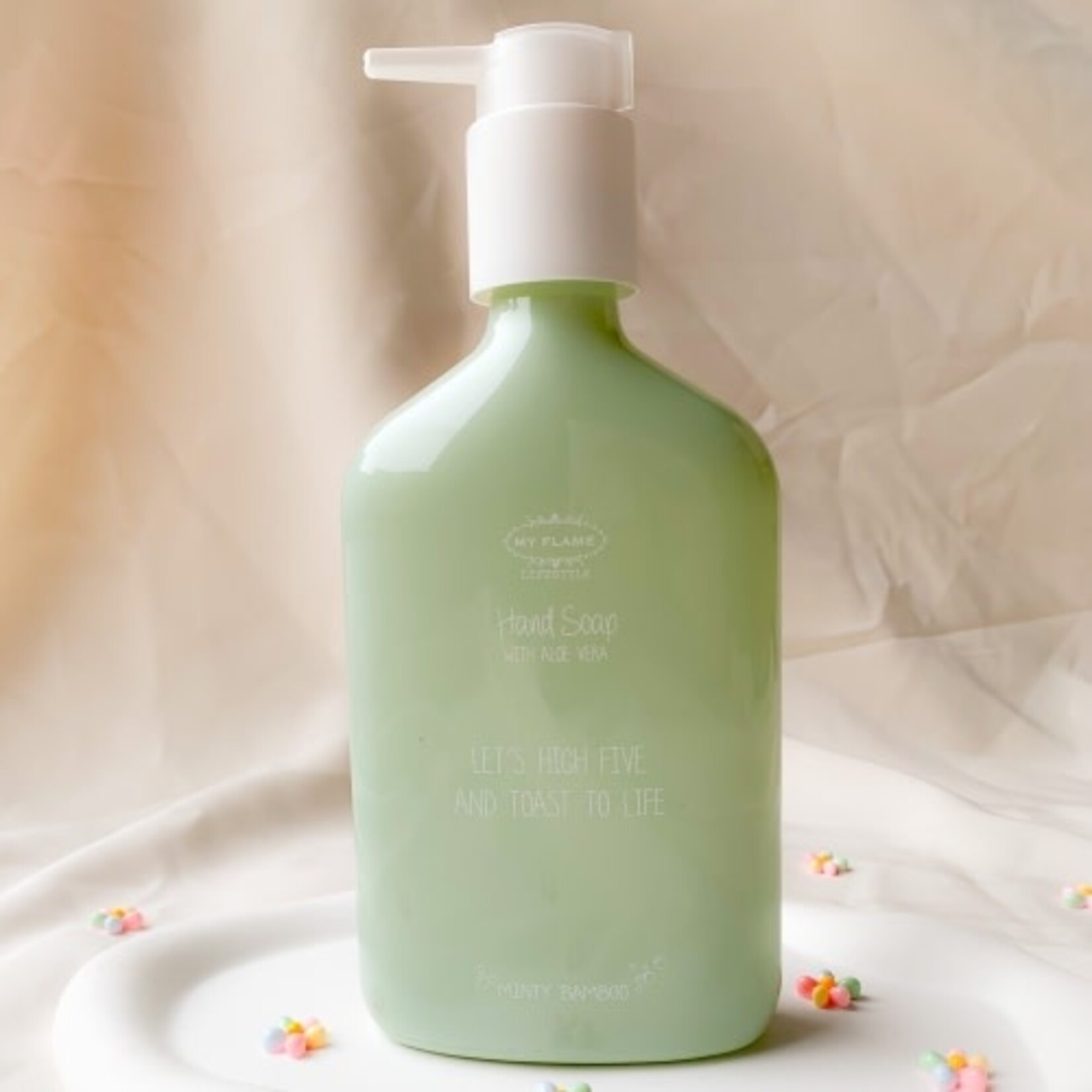 My Flame Lifestyle Handzeep Let's High Five Amd Toast Life