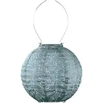 LUMIZ Lumiz Solar Lampion Round 20cm Folia Grey Blue