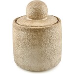 Home Bound Aardewerk potje met deksel beige
