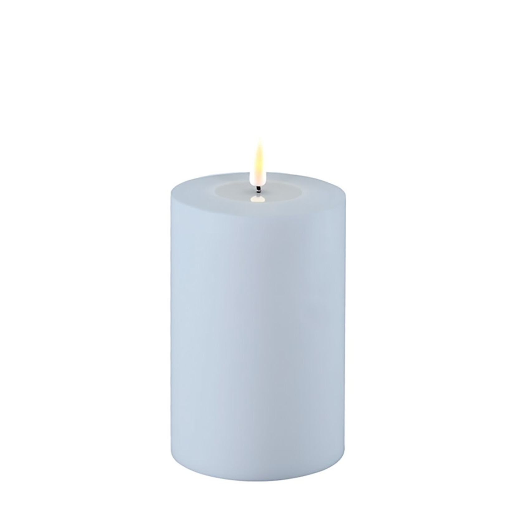 Deluxe Homeart Dust Blue outdoor LED Candle 10 * 15cm