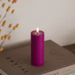 Deluxe Homeart Violet LED Candle D 5 * 12,5 cm