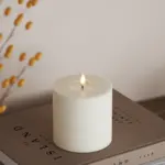 Deluxe Homeart White LED Candle D 10 * 10cm