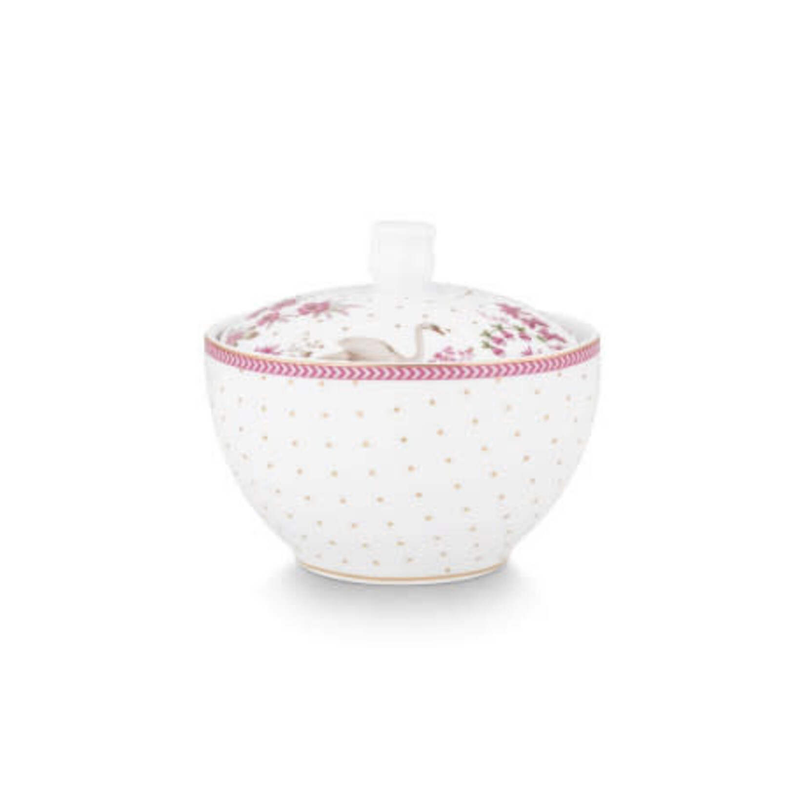 PIP Studio Sugar Bowl Jolie Dots Gold Pink