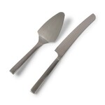 Salt&Pepper Taartschep En Mes Set Zilver Equip